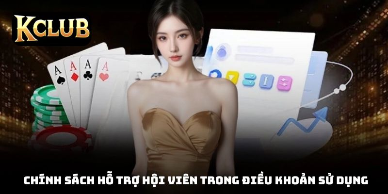 Chính sách hỗ trợ hội viên trong điều khoản sử dụng